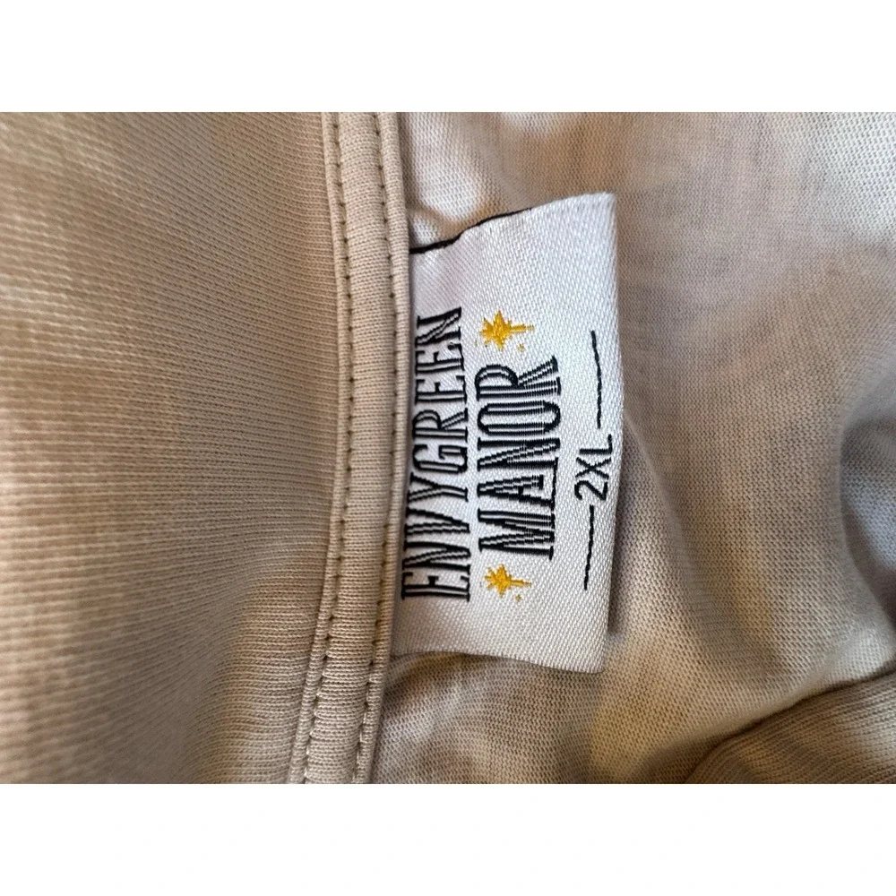 Evergreen Manor Sunflower Cotton Rugby Shirt Size 2XL